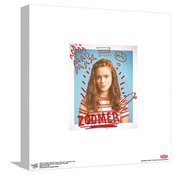 Gallery Pops Netflix Stranger Things: Season 3 - Yearbook - Max Canvas Wall Art, Unframed Version, 12" x 12"