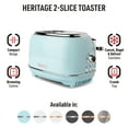 HADEN Heritage 2Slice Wide Slot Toaster with Removable Crumb Tray, Browning Control, Cancel
