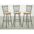 thumbnail image 5 of Simple Living Alyssa Adjustable Height Swivel Stools, Silver (Set of 3), 5 of 5