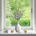 thumbnail image 4 of Plastic Easter Flower Easter Colorful Egg Berries Decorations Spring Flower Egg Twig Branches for Home Party Vase Flower Arrangement Centerpiece Easter Egg Decoration, 4 of 5