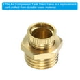 thumbnail image 4 of Unique Bargains Air Compressor Tank Drain Valve, 4 Pack G 3/8' Brass Air Compressor Drain Valve, 4 of 5