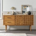 thumbnail image 4 of Tessa 58" Solid Wood 2-Drawer Prism Sideboard in Caramel, 4 of 14