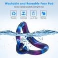 thumbnail image 4 of Rechale VR Silicone Case for Meta Quest 3S, Design Upgraded Accessories for Oculus Quest 3s, Face Cover, Controller Grips, Shell Cover, Lens Cover, Disposable Eye Cover(Blue Stripe), 4 of 8