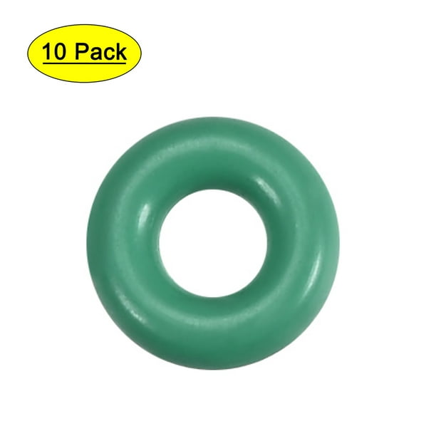 Unique Bargains Anillos O de caucho de fluor 16mm OD, 12.2mm Diámetro interior, 1.9mm Ancho, Junta de sellado Verde 10Pcs 2.7mm