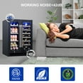 thumbnail image 4 of Luchar Wine and Beverage Refrigerator, 24 Inch Beverage Fridge with Glass Door, Dual Zone Wine Cooler, 4 of 9