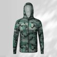 thumbnail image 3 of Gyex UPF 50+ Sun Protection Fishing Shirts for Men Long Sleeve with Hood Zip Up Camouflage Lightweight Tops Summer Clothing CE3, Size L, 3 of 3