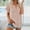 Pink, variant on Up to 65% off Pitauce Shirts for Women Causal Solid Color Button Down Short Sleeve T-Shirt Roll Up Cuffed V Neck Loose Fit Summer Tops Blouses with Pocket