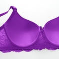 thumbnail image 6 of Fouhkni Womens Lace Underwire Bra Padded Push up Bras Underwear Full Coverage Comfortable Everyday Bra, 6 of 7