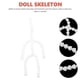 thumbnail image 2 of 6pcs Doll Joint Skeleton Figure Movable Skeleton Plastic Puppet Frame Adjustable Puppet Supply, 2 of 3