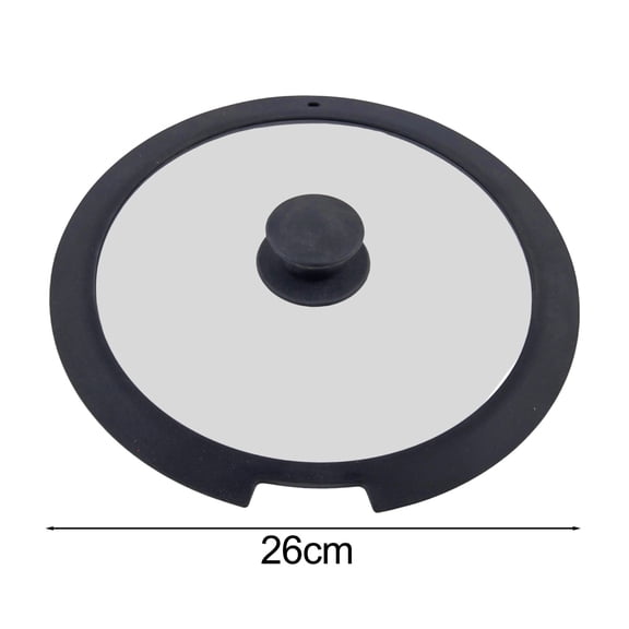 Sleek Black White Silicone Lids Available In Size Range Of 18Cm To 26Cm