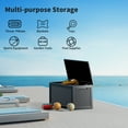 thumbnail image 6 of CIRUI 320 Gallon Outdoor Storage Box with Lockable Lid, Extra Large Waterproof Patio Resin Deck Box Home Storage Box for Patio, Cushions,Toys, Black, 6 of 10