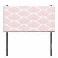 thumbnail image 3 of Damask Headboard, Damask Pattern Royal Motif Pink Floral Design Victorian Fashioned Print, Upholstered Decorative Metal Bed Headboard with Memory Foam, Twin Size, White Pink, by Ambesonne, 3 of 4