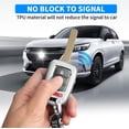 thumbnail image 7 of Key Fob Cover Compatible with Honda Accord Civic CR-V Crosstour HR-V LX 2013-2022 Keychain Case Holder Protector,Silver, 7 of 7