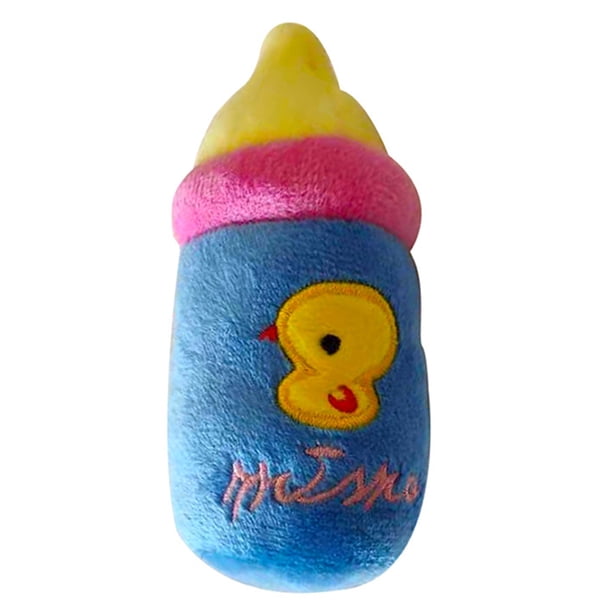 Juguete de peluche con botella de perro,Juguete de peluche para perro, Juguete de peluche chirriante para perro con leche, Juguete de peluche con botella de leche, el mejor de su clase Jadeshay A