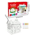 thumbnail image 2 of Wmkox8yii Cardboard Coloring Gingerbread House for Kids,Build and Color Gingerbread House Cardboard,Kids Christmas Arts and Crafts,Christmas DIY Graffiti Gingerbread Playhouse Set, 2 of 9
