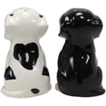 thumbnail image 6 of Ebros Ceramic Black & White Mutt Puppy Dogs Kissing Salt And Pepper Shakers Set, 6 of 9