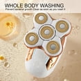 thumbnail image 6 of Five-Blade Head  Women's Gold Electric Hair Removal Device with Floating USB Rechargeable Portable Wet & Dry Razors, 6 of 6