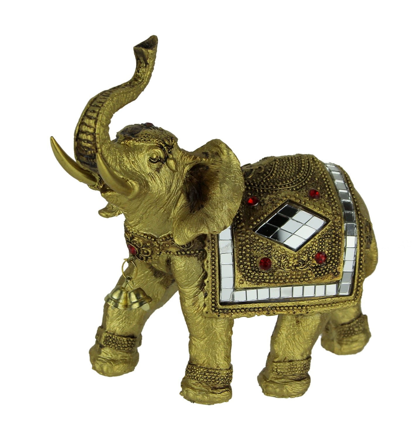 Golden Decorated Eastern Elephant Statue
