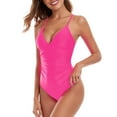 thumbnail image 3 of RELLECIGA&nbsp;Women's V Neck Cutout One Piece Swimsuits, 3 of 6