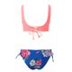 thumbnail image 3 of Gibobby Conjunto de traje de baño de bikini Traje de baño dividido de puntos con correa de bikini sexy para mujer(Azul,XL), 3 of 5