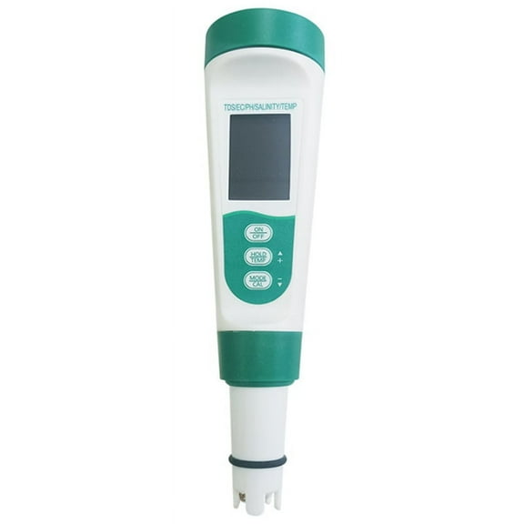5 in 1 TDS Meter PH Tester PH/TDS/EC/Salt/Temp Tester IP65 Waterproof PPM Meter Water Tester for Drinking Water