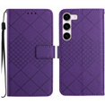 thumbnail image 1 of Flip Wallet Case for Samsung Galaxy S23 Plus with Kickstand & Wrist Strap, Shockproof TPU Inner Purple, 1 of 7