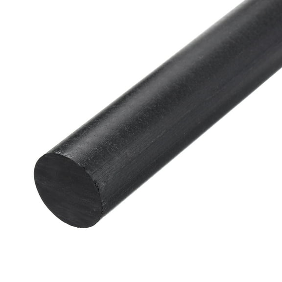 ABS Plastic Rod Round Solid Bar 35 mm x 200 mm Black for DIY Model Material, Architectural Model Pack of 1 Pcs