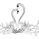 thumbnail image 4 of Tocado de corona de cisne, accesorios para el cabello de perlas de diamantes de aleación, tocado de joyería de corona de diamantes de imitación para novia y boda (blanco), 4 of 5