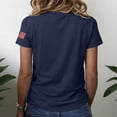 thumbnail image 2 of NMMUED Womens Patriotic 4th of July Shirts Women 250 Years of Freedom American Flag Graphic T-shirt Independence Day Summer Fashion Top Navy S, 2 of 6