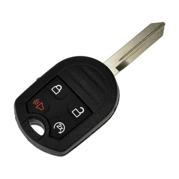 KarParts360 For Ford Flex 2013-2019 Keyless Entry Transmitter Cover | Plastic, Rubber | Black | Lock, Unlock, Remote Start, Panic Button Functions | 4 Buttons | Replacement For 164-R8067, BC3Z15K601B