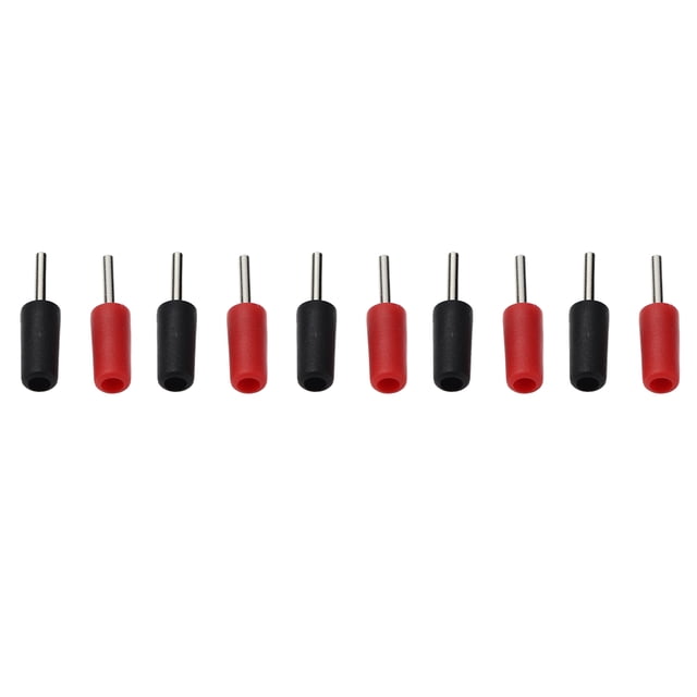 Plug 5 Set Banana Plug Nickel Plated Brass Pin Straight for Inner Spring Panel Socket J.10001 2mmRed Black