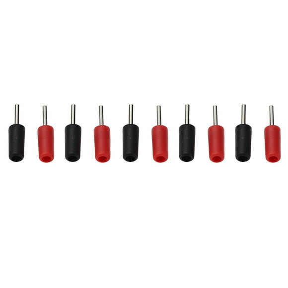 Plug 5 Set Banana Plug Nickel Plated Brass Pin Straight for Inner Spring Panel Socket J.10001 2mmRed Black