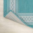 thumbnail image 2 of JONATHAN Y JONATHAN  Y Havana Classic Diamond Border Indoor/Outdoor Area Rug 2 X 8 - Aqua/Light Gray, 2 of 5