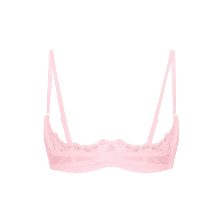 Buy Victoria's Secret PINK Macaron Nude Shine Flocked Mesh Push Up Bralette  from the Next UK online shop