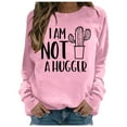 thumbnail image 2 of Shadoumai Jesus Crewneck Sweatshirts Women Christian Letter Print Shirts Casual Fall Long Sleeve Pullover Oversized Winter Clothing, 2 of 6