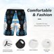 thumbnail image 3 of Fotbe Christmas Gnome Snowflake Traje de Baño para Hombre – Shorts de Natación de Secado Rápido con Forro y Bolsillos-Large, 3 of 6