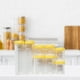 thumbnail image 3 of Botella de almacenamiento sellada en miniatura para casa de muñecas, escala 1:6, escala 1:12, modelo de juguete, accesorios para fotos amarillo crema, 3 of 7