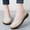 Beige, variant on Eltusu Women Loafer Flat Shoes, Soft Breathable Round Toe No Slip Dress Shoes Beige Size 5.5-9
