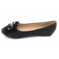 thumbnail image 2 of Victoria K Gold Bow Faux Fur Trim Ballerina Flats (Women), 2 of 5
