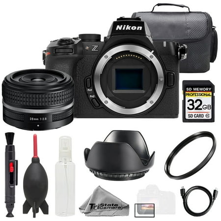 Nikon Z50 II + Z 28mm f/2.8 (SE) Lens +32GB + Bag+ UV Filter- Basic Kit (International Version)