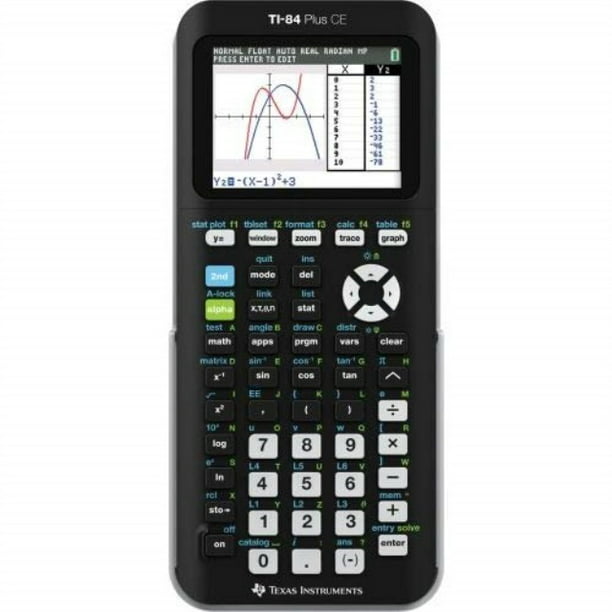 texas instruments ti-84 plus ce silver graphing calculator