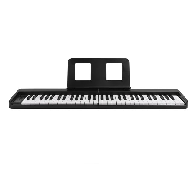 Piano Keyboard, 61 Keys Folding Piano Portable Piano Electric Keyboard Piano with Music Stand, Full Size Keys Digital Piano for Beginners, Teens, Adults