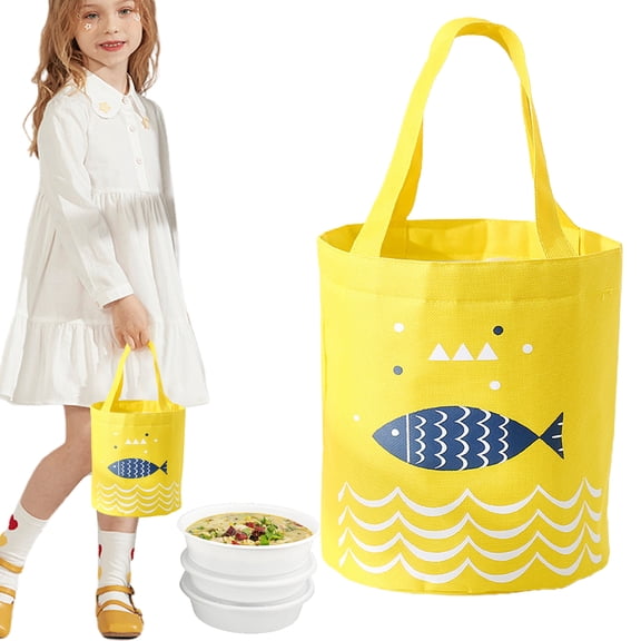 Lunch Bag Insulated Lunch Bag Drawstring Reusable Tote Cooler Bag Lunch Box Bag Lunch Tote for Work Office Picnic