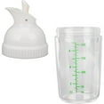 thumbnail image 3 of GIXUSIL White Salad Dressing Bottles,6.7x2.2In Easy Grips Salad Dressing Shaker Dispenser for Home,Homemade Condiment Bottle with Measure, 3 of 6