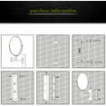 thumbnail image 7 of Wall Mirror, Wall Mounted Makeup Mirror 8-Inch Two-Sided Swivel Wall Mount Mirror with 3X Magnification, 360 Degree Swivel, 7 of 7