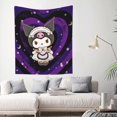 thumbnail image 4 of Kuromi And My Melody Tapestry Wall Hanging Wall Decor Wall Art Tapestry Home Decoration For Bedroom, Living Room, Dorm 40x60 Inch, 4 of 7