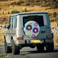 thumbnail image 5 of Fuzoiu Donuts Print Universal Spare Tire Cover with Buckle Strap, Waterproof Wheel Covers for Jeep, Trailer, RV, Truck and All Car-16 inch, 5 of 6