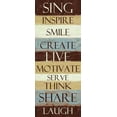 thumbnail image 2 of Greene, Taylor 8x14 White Modern Wood Framed Museum Art Print Titled - SING STRIPE ver 2, 2 of 4