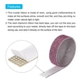 thumbnail image 4 of Unique Bargains 3Roll 1 Yard 8mm Self Adhesive Crystal Rhinestone Ribbon for Crafts Project, Light Purple, 4 of 5