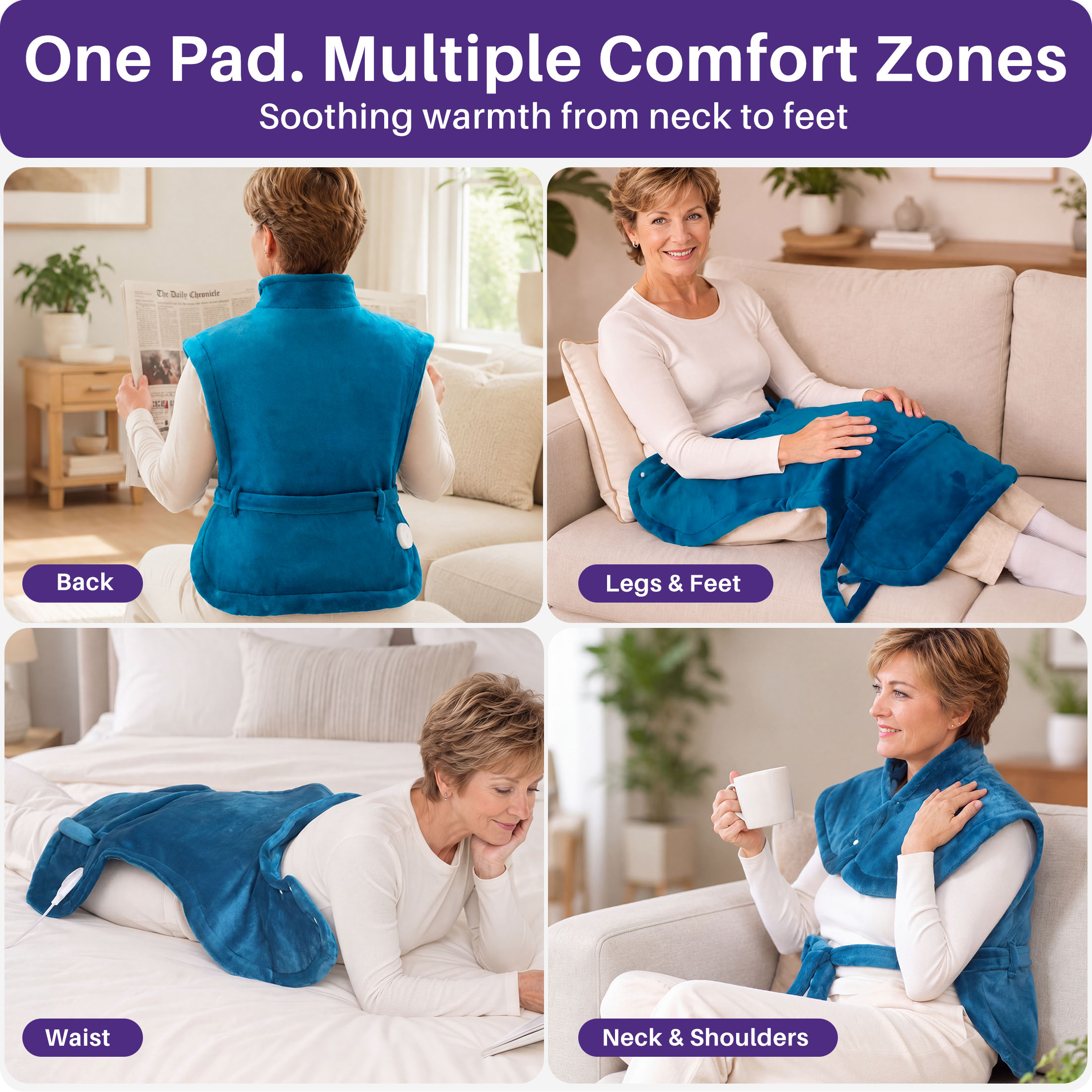 Kekoy Wearable Heating Pad 24" x 33" With Detachable Belt photo 8